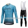 Conjunto Maillot + Culotte largo con tirantes 2018 Astana Pro Team N001